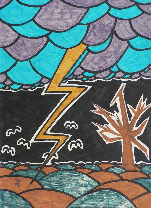 Gewitter, 1970, Filzstift-Papier, 21x30.jpg